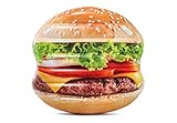 Intex 58780 Luftmatratze Hamburger mit Griffen, bunt, 135 x 127