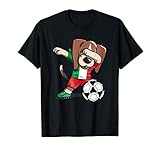 Dabbing Beagle Dog Italien Fußball - Italienische Flagge T-S