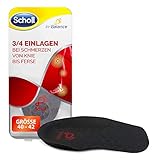 Scholl In-Balance 3/4 Einlegesohlen für Schuhe in Größe 40-42 – Sohlen bei Schmerzen von Knie bis Ferse – 1 Paar nicht klebende Einlag