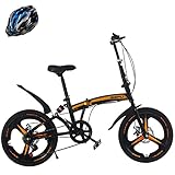 20-Zoll-Faltrad, Erwachsenenfahrrad Mit Variabler Geschwindigkeit, 20-Zoll-Faltrad FüR Erwachsene, StoßDäMpfung, Scheibenbremse, Kohlenstoffstahl, Geeignet FüR Outdoor-F