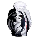 CYANDJ-Black and White Bear-Unisex Hoodies, 3D Printed Sweaters, Men's Pullovers, Casual Breathable Sweatshirts, cool Jackets, Children's Clothing-XS