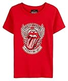 Harley-Davidson Rolling Stones Start Me Up T-Shirt aus Baumwolle, kurzärmelig, Rot - Rot - 2 J