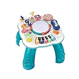 A/A Baby Spielzeug Lernspielzeug, Musikspielzeug Spieltisch Lerntisch Baby, Spieltisch Baby Spielzeug, Activity Table Geschenk Kinderspielzeug ab 18 Monaten 1 Jahr Junge Mädchen Kleink