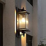 LHQ-HQ Wandleuchten Moderne Vintage-Industrie Wohnzimmer Schlafzimmer Flur Badezimmer Wandleuchte Außen Tor Garten-Licht im Freien Balkon W
