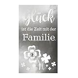 GILDE Wandrelief Familienglück antik Silber, mit Edelstahlkugel Glück ist die Zeit mit der Familie H: 70 cm B: 40 cm T: 3cm 67344