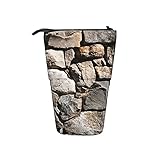 LINGF Federmäppchen für die Sekundarschule,Bleistiftmäppchen für Mädchen,Felswand Federmäppchen für Jungen Mädchen Teleskop Stehender Bleistiftbeutel College Office Org