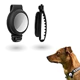 SIROM Haustier Silikonschutzhülle für Apple AirTag, Silikonhülle für Hundehalsband/Rucksack/Tasche, GPS Finder für Haustiere/Hunde/Katzen, Heimtier-Tracker, schmutzabweisende Schutzhülle schw