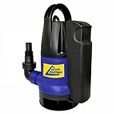Schmutzwasserpumpe Tauchpumpe Gartenpumpe REGENFASSPUMPE zum Bewässern und als Kellerpumpe - zum Entwässern mit integriertem Schwimmerschalter (DIRT-STAR-EXTRA-SS 550W)