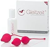 Gleitzeit® PREMIUM Beckenbodentrainer für Frauen als Trainingsset bei Beckenbodenschwäche und Inkontinenz zum Beckenbodentraining und zur Stärkung und Straffung Ihres Beckenb