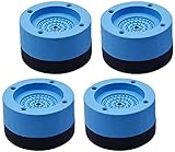 Ersatzteile AD-4Pcs Waschmaschine und Trockner Anti-Vibrations-Pads,Kühlschrank Waschmaschine Nivellierfüße,Waschmaschine und Trockner Füße Pads,Blaue Waschmaschine Ersatzteile E