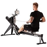 MAXXUS Rudergerät AirRow Rower Studio Qualität für das Ruder-Training Zuhause, ideal für ein gelenkschonendes Training