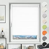 BondFree Plissee ohne Bohren Weiß 80x120cm(BXH) lichtdurchlässig & Blickdicht Faltrollos EasyFix Klemmrollo für Fenster & Tü