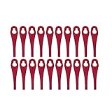 20 Kunststoffmesser/Ersatzmesser/Schneidplättchen/Messer passend für Akku Rasentrimmer Gardenline GLART 18 Li von ALDI/H