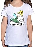 Kinder Karneval und Fasching Kostüme - Zahnfee Kostüm - 116 (5/6 Jahre) - Weiß - Geschenk - F131K - Mädchen Kinder T-S