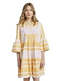 TOM TAILOR Damen Utility Kleid, 25536-white Yellow Large i, 36