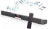 CYKJ Soundbar, Soundstangen für TV, Surround Sound System & Fernbedienung, HDMI/Optical/AUX/USB, Wandmontierbar, Surround-Soundsystem für Heimk
