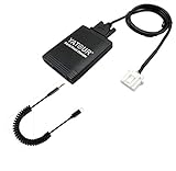 Mazda iPhone Stereo Aux Adapter, KFZ Digital Audio-Eingang Interface mit SD-Karte, iPod MP3 USB, 3,5 mm AUX IN, Lighnting Musik Player für MAZDA (ohne Navi) 2003-2011 (M06-MAZ1)