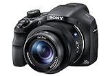 Sony Digitalkamera DSC-HX350 Bridge-Kamera mit 50-fach optischem Zoom (Exmor R Sensor, Carl Zeiss Vario-Sonnar Weitwinkelobjektiv 24-1200 mm, Full HD Video, 7,5 cm (3 Zoll) Display) schw