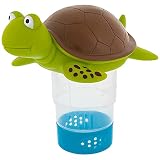 Kaxofang Schild KrrTen Schwimmen Becken Chlor Spender Spaa Niedliche 10 Zoll GrüNe Schild KrrTe Tier Floater Dek