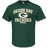 Majestic NFL Green Bay Packers T-Shirt Tee Football Greatness (L)