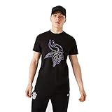 New Era Minnesota Vikings T-Shirt NFL Trikot Jersey American Football Fanshirt Outline Logo schwarz - M