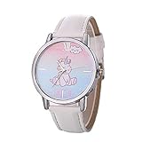 Kinder Watch Analoge Quarz Uhr mit Lederarmband Cartoon Einhorn Muster Uhr Casual Armbanduhr für Mädchen Jungen Weiß