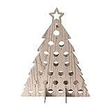Ni_ka Holiday Wine Rack Weihnachtsbaum-Adventskalender/Weinregal für Erwachsene Wein- und Spirituosengeschenke Weihnachtsdek