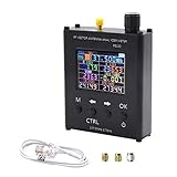 Monland N1201SA+ 137.5MHz - 2.7GHz UV RF Antennenanalysator SWR Meter Tester mit Aluminiumlegierungsschale PS100