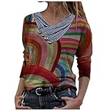 HHOP Oberteil Damen schwarz Tunika weise Bluse Frauen Longbluse Damen weiß top Damen rot Esther perbandt lila Hoddies/pullies Damen Pullover grau D