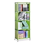 LCJQ Büro-Bücherregale Multilayer-einfache zusammengebaute Bücherregal Eckschrank Sundery Bücher Lagerung Organizer Easy bewegendes Regal Bücherregal Kinder Wohnkultur Reg