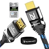 Ultra HDTV 8K HDMI-Kabel - 1 m Ultra High Speed HDMI 2.1 Kabel (48 Gbps) für 8K@60Hz & 4K@120Hz - Premium Zertifikat - Knickschutz - Nylon-M