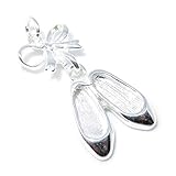Ballett Hausschuhe Sterling Silber Charm 925 X 1 Ballerinas Schuhe Charms mc296104