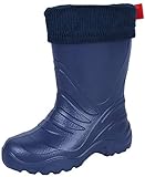 LEMIGO Kinder Eva Gummistiefel Gefüttert TERMIX 861 (30/31, Dunkelblau)