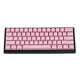 SLFDXDP Keycaps PBT Copritasti ist 60% 61 Knopf schwarz weiß pink Geeignet for mechanische Tastatur (Colore : Pink top)