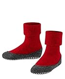 FALKE Unisex Kinder Hausschuh-Socken Cosyshoe, Schurwolle, 1 Paar, Rot (Fire 8150), 29-30 (5-6 Jahre)