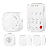 Linkind Smart Alarmanlagen Set, Zigbee Handy App-steuerbar, 1xBewegungsmelder, 2xTür-/Fenstersensoren, Komplettes Alarm System Set Sicherheitssy