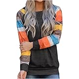 GULASISI Weihnachtspullover Damen Sexy Schulterfrei Halfter Weihnachtsmann Druck Langarm Oberteile Herbst Lustige Langarm Christmas Tshirt Top L