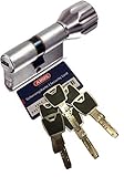 ABUS XP2S KXP20S Profil-Knaufzylinder Länge Z30/K35mm mit 6 Schlüssel und Sicherungsk