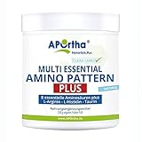 Aportha - Amino Pattern Plus Pulver vegan - 320g - 8 essentiellen Aminosäuren L-Arginin, L-Histidin und T