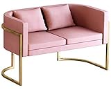 Xinwanhong Eckbankgruppe,3-Sitzer Küchensofa Sitzbank Esszimmer Samt Küchensitzbank Sitzbank Küchenbank Eckbank Esszimmer Belastbar Bis 400 Kg,Rosa,140 * 62 * 75
