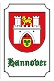 Blechschild 20x30 Stadtwappen Hannover N