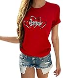 T Shirts Oversize Damen Damen Sommer Tshirt Italienische Blusen Tshirt Damen Print Ringelshirt Damen Damen T Shirt Kurzarm Shirt Sommer Damen Sportshirt Kinder Cold Shoulder Shirt Damen S