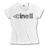Cinelli Damen Optical T-Shirt Small weiß