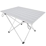 TQNSSM Tisch aus Aluminiumlegierung, Klapptisch, Camping im Freien, Grilltisch, Picknicktisch(Large)