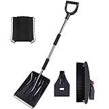 clacce 3-in-1-Schneeräumungskit Multifunktionales tragbares, abnehmbares Schneeräumungswerkzeug
