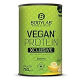 Bodylab24 Vegan Protein XCLUSIVE LINE 750g / Veganes Protein-Pulver mit umfangreichem Aminosäureprofil / Rein pflanzlicher Eiweiß-Shake mit Erbsen- und Reisprotein / B