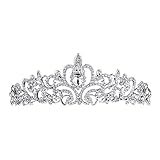 Fliyeong Premium Brautkrone Tiara Princess Crown Hochzeit Tiara B