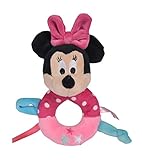 Simba 6315876392 - Disney Minnie Maus Ringrassel, bunt, 14cm, ab den ersten Lebensmonaten geeignet, Babyspielzeug, Rassel, Micky M