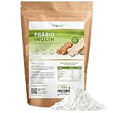 Präbio Inulin Pulver - 1100 g (1,1 kg) - Hoher Ballaststoffgehalt - Präbiotikum - Rückstandskontrolliert - Herkunft Europa - Natürlich aus der Chicoree Wurzel - 100% Veg