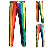 wuitopue Herren Hose, lässig, täglich, Druck, Mode, Trend, 1Rot, 20